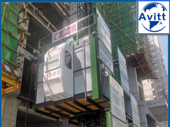 Building construction hoist