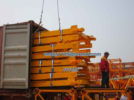 গরম TC6036 টাওয়ার ক্রেন H3/36B 12tons 60m Boom সঙ্গে বিলাসবহুল ক্যাব রুম