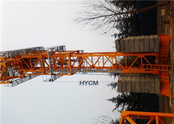প্রকল্প QTD160-5030 Luffing Jib Tower Crane 12t Max Load এবং 3.0t Tip Load