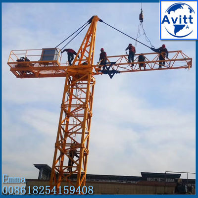 qtz5008 4t হাইড্রোলিক টেলিস্কোপিক টাওয়ার ক্রেন সিই সার্টিফিকেশন নিরাপত্তা কাজ
