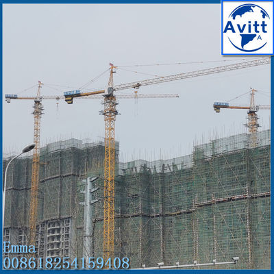 4T হ্যামারহেড টাইপস অফ Qtz40 4807 টাওয়ার ক্রেন কোট 60m বিল্ডিং জন্য