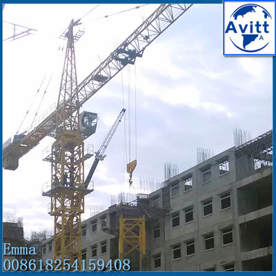 সর্বোচ্চ লোড ক্ষমতা 12 টন টপকিট টাওয়ার ক্রেন 60mts ওয়ার্কিং বুম TC6024